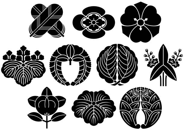 家紋のデザイン - 紋章点のイラスト素材／クリップアート素材／マンガ素材／アイコン素材