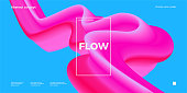 istock Design template with fluid and liquid shapes 1319180396