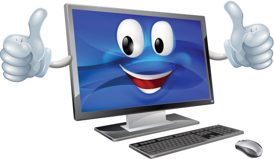 Desktop computer mascot