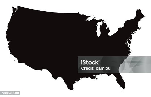 istock Detailed Map of the United States of America 944570508