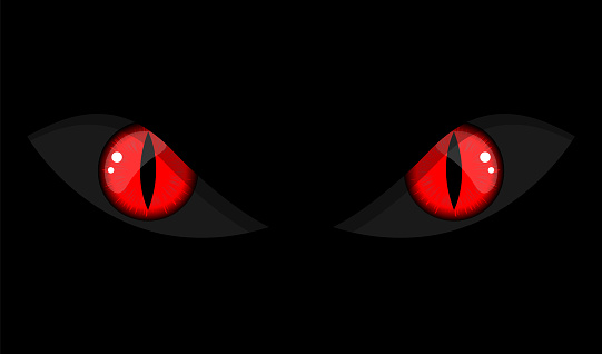 Devil Eye for halloween illustration vector