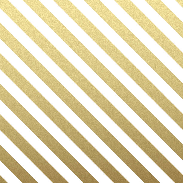 Diagonal Pattern Gold glittering diagonal lines pattern on white background. . Classic pattern. Vector design gift patterns stock illustrations