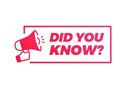 Did You Know Megaphone Marketing Advert Label