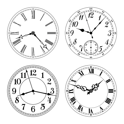 Different clock faces