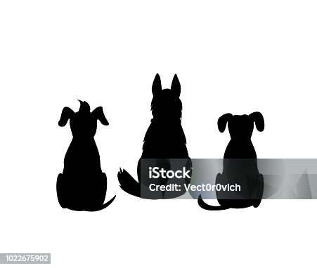 istock different mixed breed dogs backside view silhouettes isolated vector graphic 1022675902