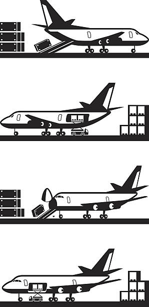 Best Cargo Airplane Illustrations, Royalty-Free Vector Graphics & Clip ...