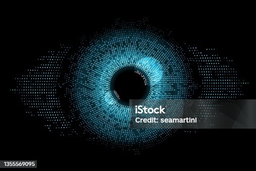 istock Digital eye data network cyber security technology 1355569095