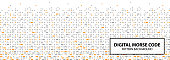 istock Digital Morse Code Pattern. 1147120722