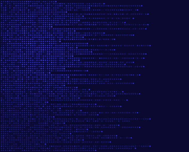 digital pixelated data pixels abstract background cyber security stock illustrations