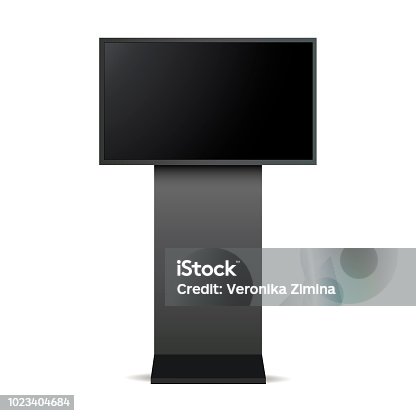 istock Digital signage monitor mock up 1023404684