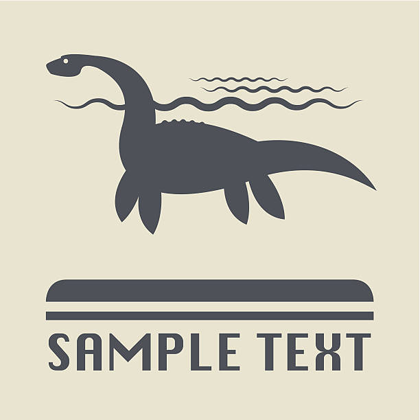 Dinosaur icon Dinosaur icon or sign, vector illustration loch ness monster stock illustrations
