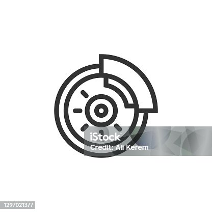 istock Disc Brake Line Icon 1297021377
