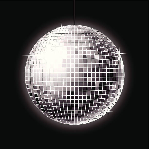 disco ball a shiny disco ball design. this editable vector file contains eps8, aics3, ai10 and 300dpi jpeg formats. disco ball stock illustrations
