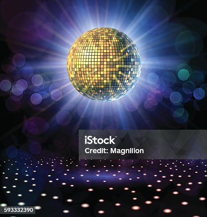 istock Disco Ball with Rays 593332390