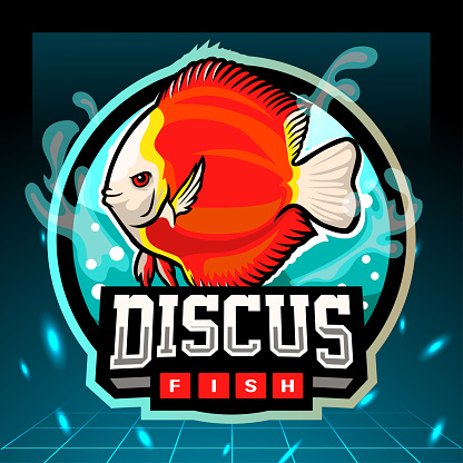 Discus fish mascot.
