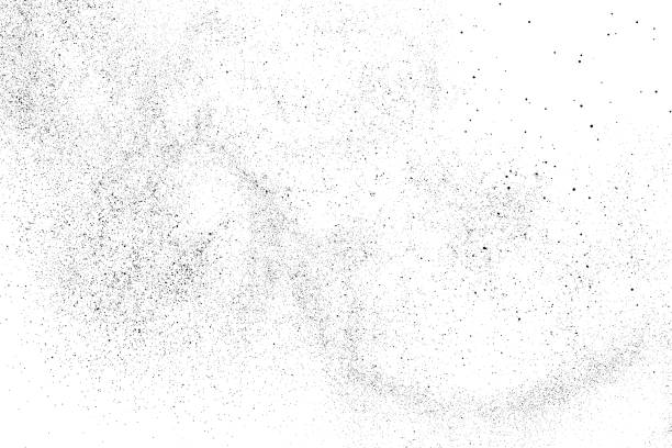Distressed black texture. Distressed black texture. Dark grainy texture on white background. Dust overlay textured. Grain noise particles. Rusted white effect. Grunge design elements. Vector illustration, EPS 10. dust stock illustrations
