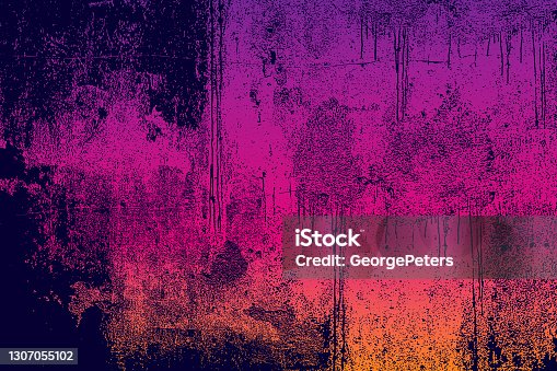 istock Distressed, textured and stained wall background 1307055102