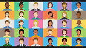 istock Diverse people on online group video chat screen 1300946627