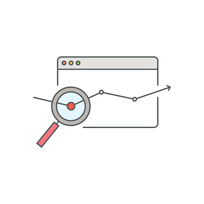 Performance Flat Line Icon with Editable Stroke