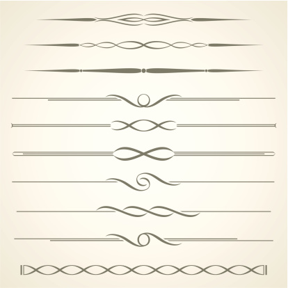 An a Vector Illustration of Decorative Dividers
