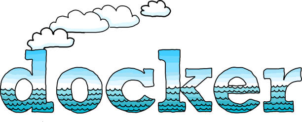 Docker vector art illustration