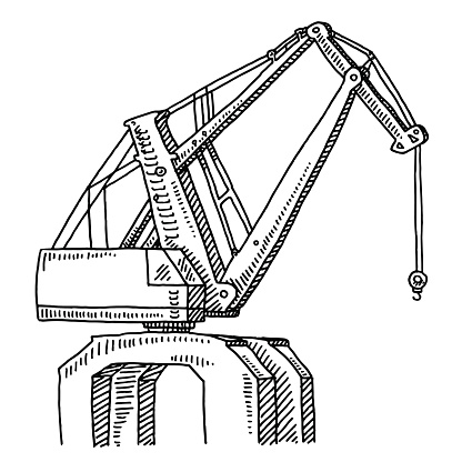 Dockside Crane Drawing