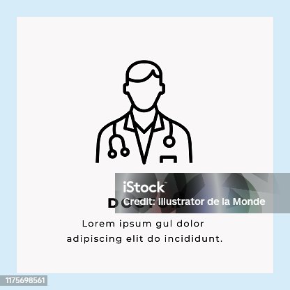 istock Doctor Line Icon Stock Illustration 1175698561