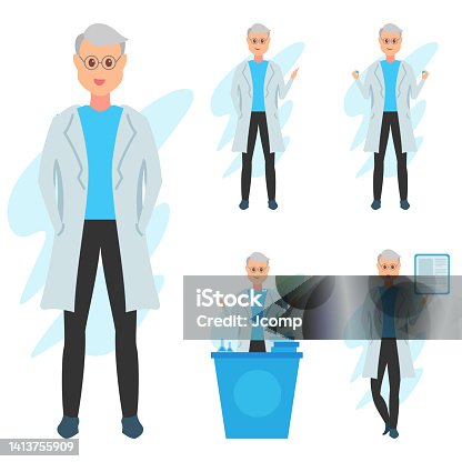 istock Doctors and scientists listening to speaker at class. Professor lecturing or presenting scientific research. 1413755909