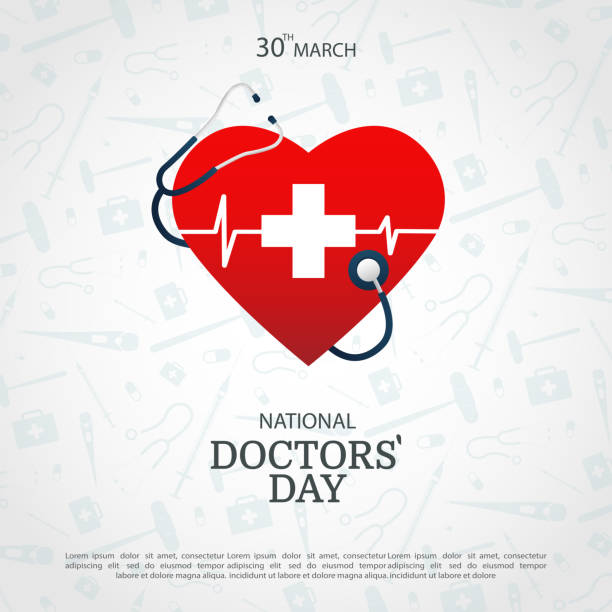 Doctor`s Day Vector Illustration of Doctor`s Day. For a poster, banner. happy doctors day stock illustrations