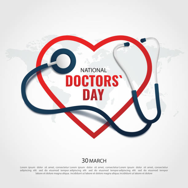 Doctor`s Day Vector Illustration of  Doctor`s Day. For a poster, banner and greeting card. happy doctors day stock illustrations
