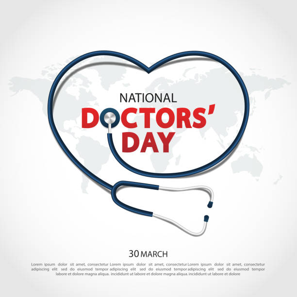 Doctor`s Day. Vector Illustration of  Doctor`s Day. For a poster, banner and greeting card. happy doctors day stock illustrations