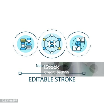 istock Doctors network concept icon 1283466297