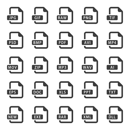 Document and File Format Icons Set