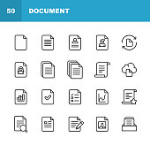 20 Document Outline Icons.
