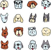 Vector File of Doodle Dog Breed Icon Set