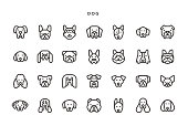 Dog Icons - Vector EPS 10 File, Pixel Perfect 28 Icons.