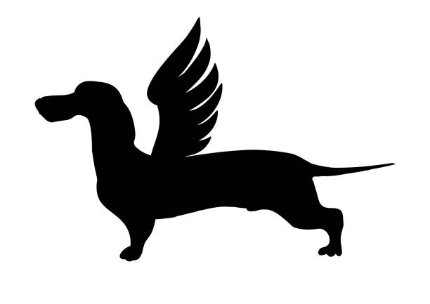 Best Dog With Angel Wings Illustrations, Royalty-Free Vector Graphics
