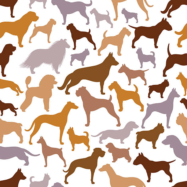 Dogs Pattern Repeatable pattern. High Resolution JPG,CS6 AI and Illustrator EPS 10 included. Very easy to edit. dog designs stock illustrations