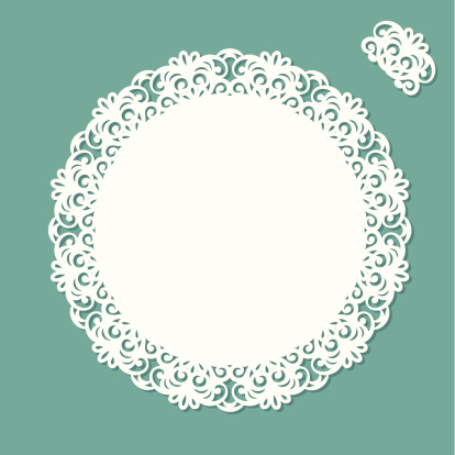 Doily with copy space