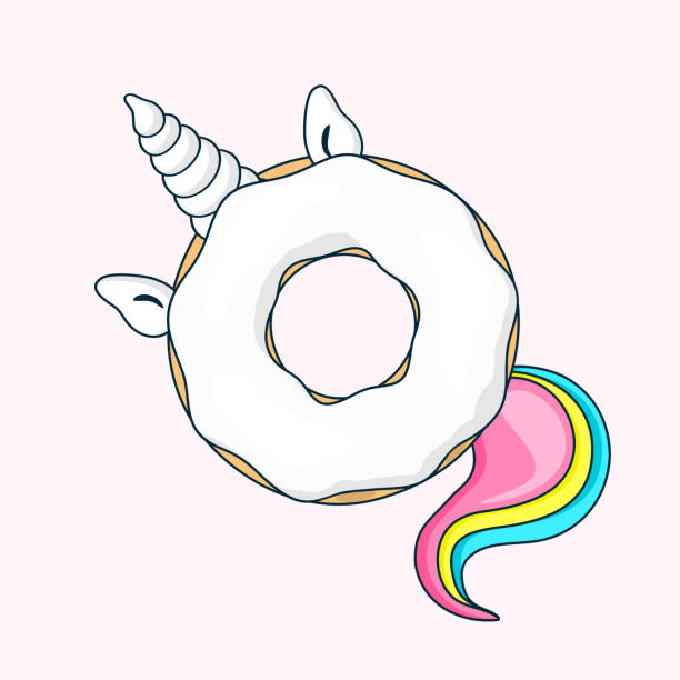 Unicorn Donut Illustrations, Royalty-Free Vector Graphics & Clip Art