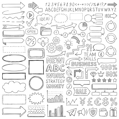 Doodle design elements