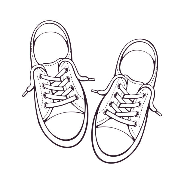 Best Tying Shoe Laces Illustrations, Royalty-Free Vector Graphics ...