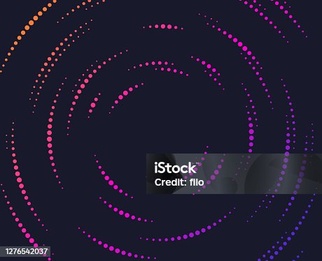 istock Dot Spiral Gradient Line Abstract 1276542037