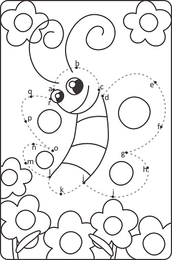 Dot To Dot Drawing Butterfly Easy Drawing Butterfly For Children