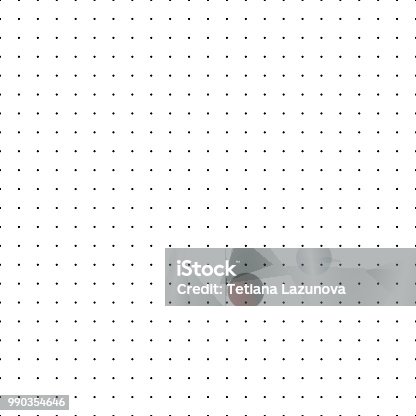 istock Dotted grid. Seamless pattern with dots. Simplified matrix vector refill 990354646