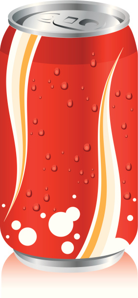 drinks juice cans Set Vector