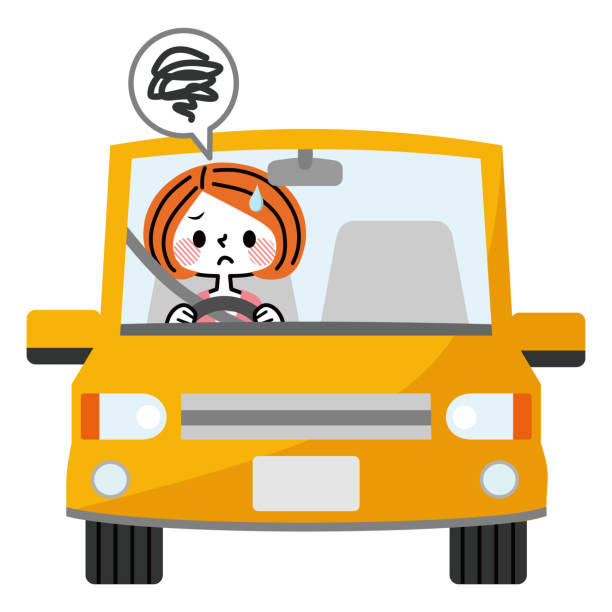Worried Woman In Car Illustrations, Royalty-Free Vector Graphics & Clip ...
