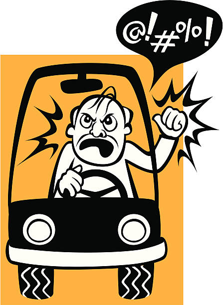 Drivers Beware! vector art illustration