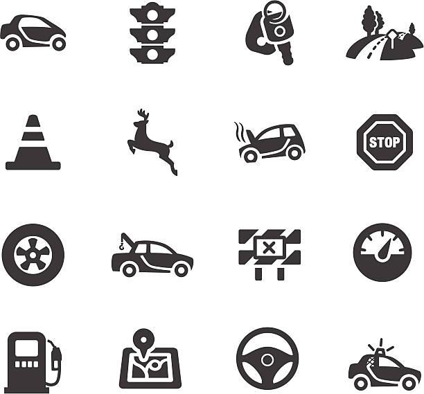 Driving Symbols http://www.cumulocreative.com/istock/File Types.jpg tow truck police stock illustrations