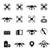 Drone icon vector set , illustration
